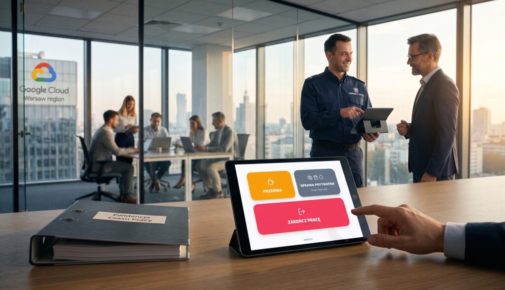Elektroniczna ewidencja czasu pracy na tablecie w aplikacji TimePanel Mini – ochrona przed kontrolą PIP